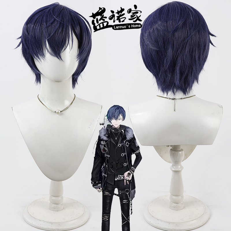 Prop En Cosplay - Nijisanji EN Ryuwolf, парик для косплея