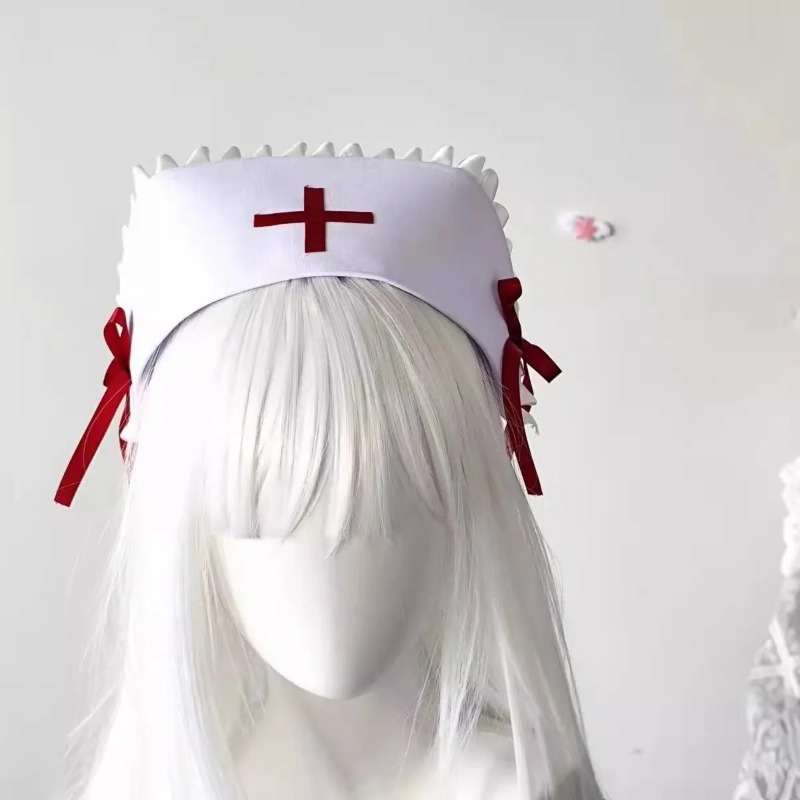 Cosplay Prop Bow - Новый готический панк-капелюх медсестры в стиле