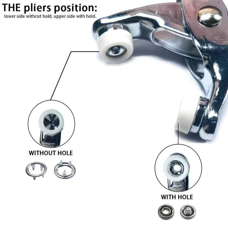 200 металлических пуговиц для  – обзор и цена Snap Fastener Set