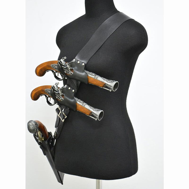 Средневековый кожаный наплечны – обзор и цена Cosplay Prop Pistol