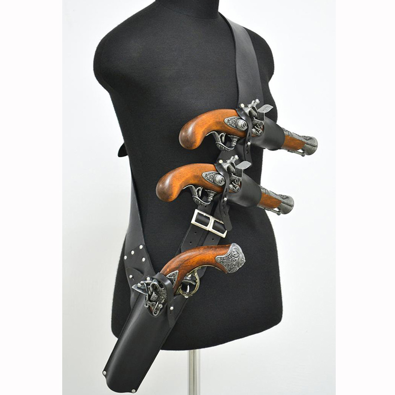Средневековый кожаный наплечны – обзор и цена Cosplay Prop Pistol